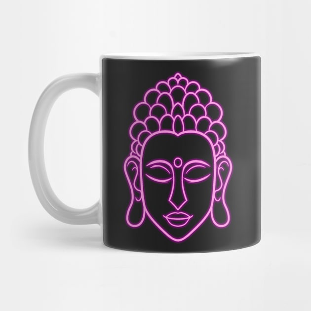 Buddha Face Pink by HigherSelfSource